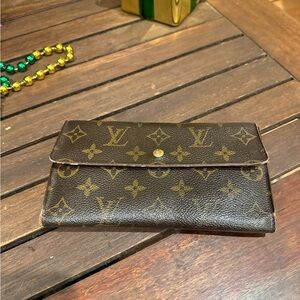 Louis Vuitton Dark Brown International Monogram Wallet